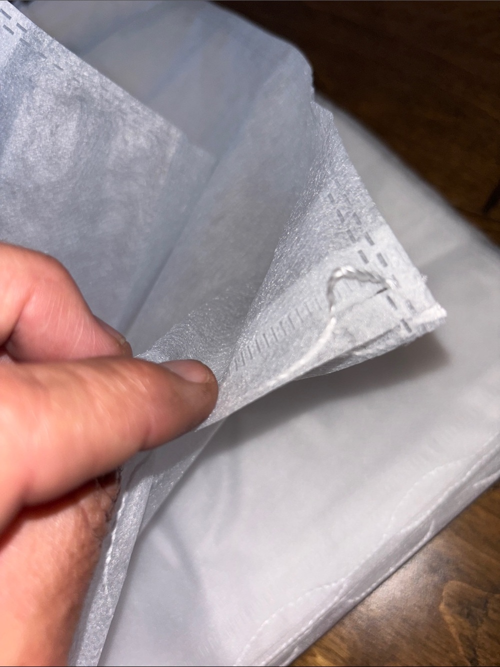 Set of 15 White Drawstring Shoe/Bag  Bags 15x12.6 - Picture 5 of 5